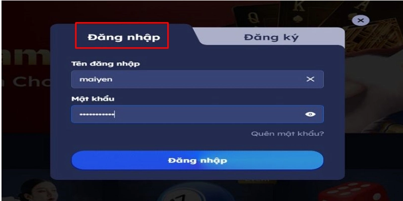 Thành viên hoàn tất quy trình đăng nhập DA88 bằng cách nhấn nút hoàn tất